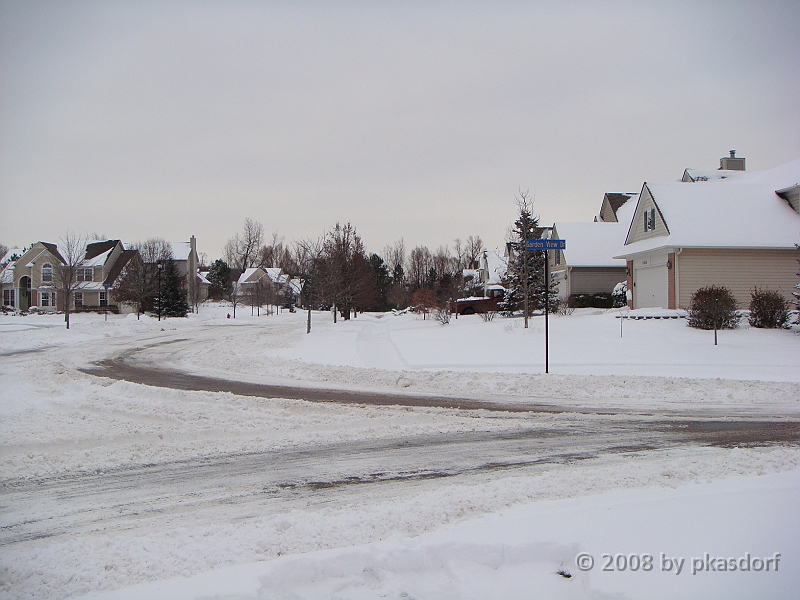 012 A2 Snowfall & Trees [2008 Dec 20].JPG - Digging out after a big snowfall in Ann Arbor, Michigan.